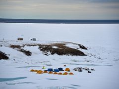 03D Our Camp Next To Bylot Island With The Floe Edge Beyond On Floe Edge Adventure Nunavut Canada
